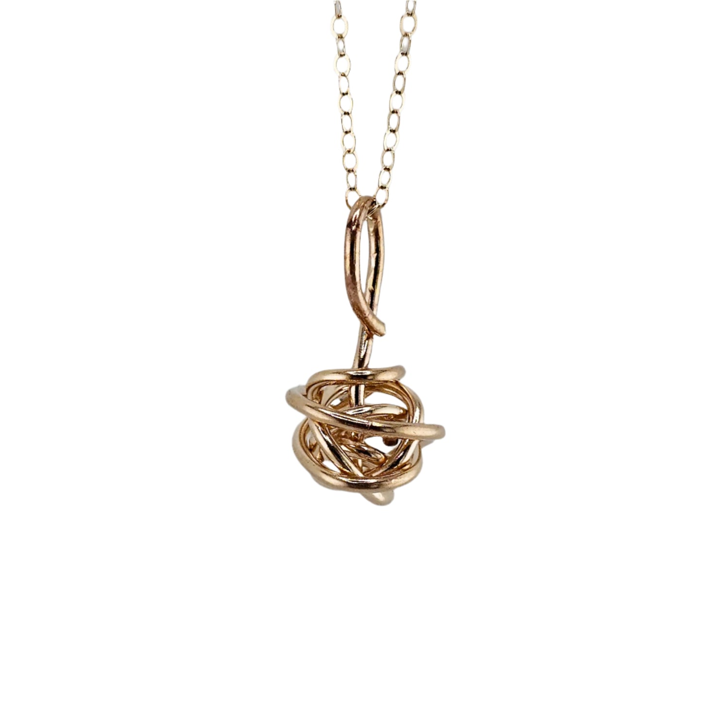 Jaclyn Nicole Gold Winding Knot Necklace