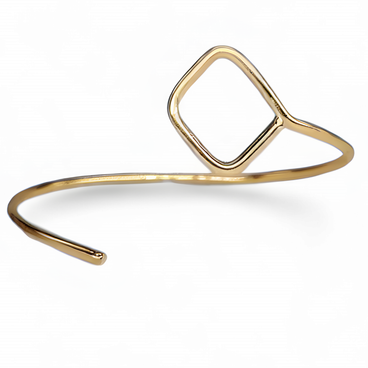 Adjustable Gold Cuff Bracelet with Box