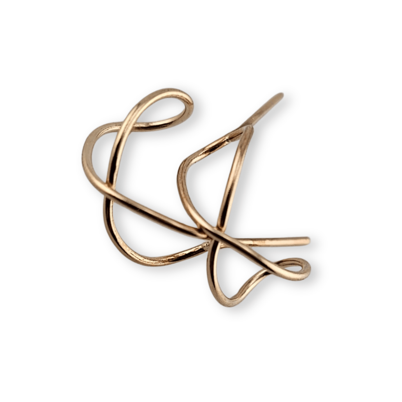 Handmade Infinity Earrings in 14K Gold by Jaclyn Nicole jewelry