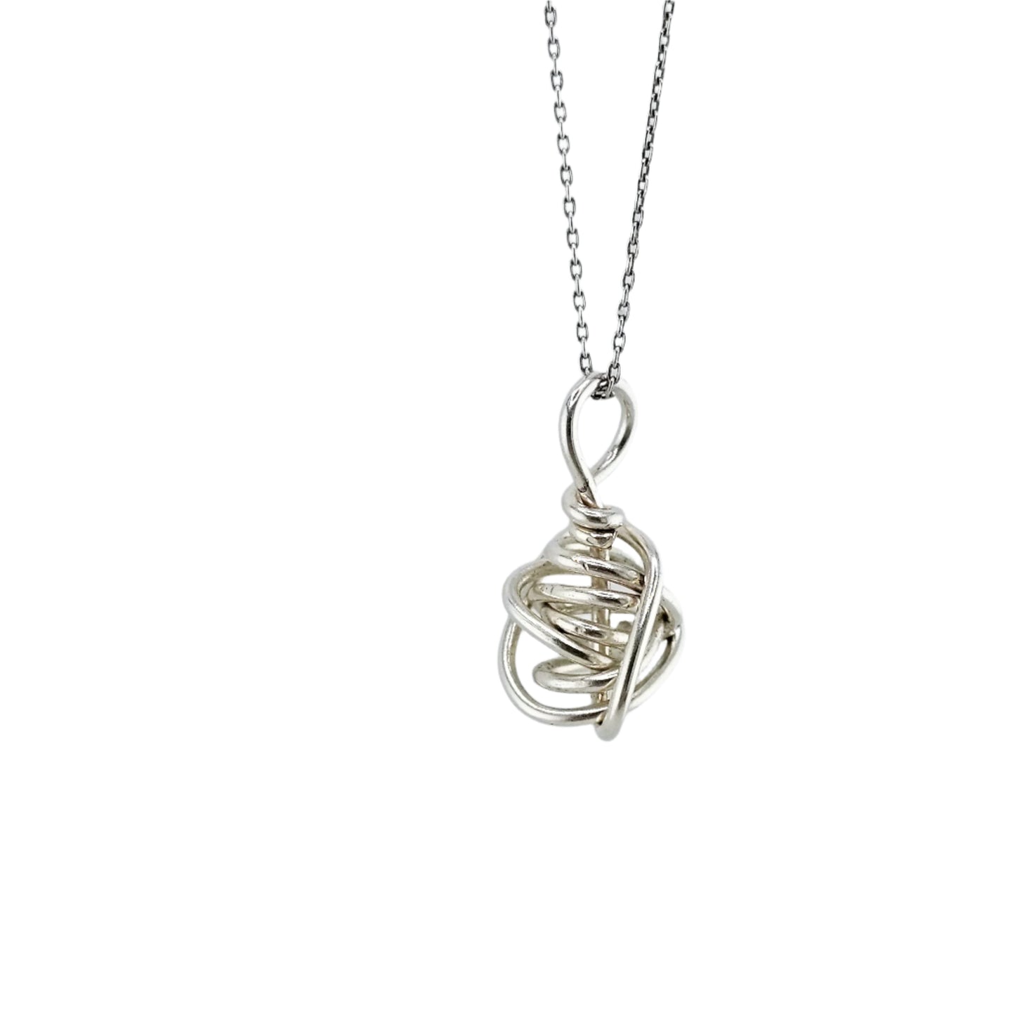 Jaclyn Nicole Silver Winding Knot Necklace